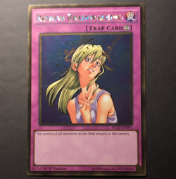 Yu-Gi-Oh! TCG Konami Remove Brainwashing PGL3-EN091 Premium Gold Trap 1st Ed - Image 1