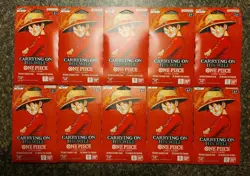 One Piece OP-13 Carrying On His Will Sleeved Booster Packs - Lot of 10 - SEALED - Image 1