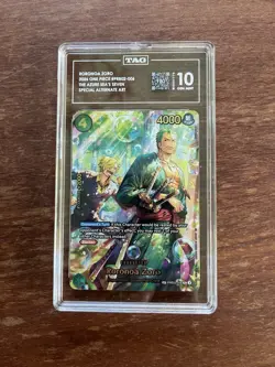 Roronoa Zoro One Piece - PRB02-006 (SP) The Azure Sea's Seven Graded TAG 10 - Image 1