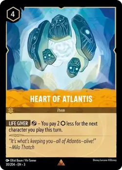 Heart of Atlantis 30/204 | FOIL | Into The Inklands NM Lorcana - Image 1