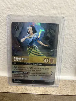 2023 Disney Lorcana Rise of the Floodborn Snow White Enchanted 206/204 - Image 1