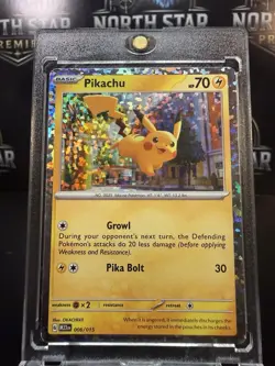 McDonald's Pikachu Holo Rare 2023 Pokemon TCG Card 006/015 - Image 1