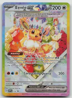 Eevee ex 174 - Holo Black Star Promo Scarlet & Violet Promo Pokemon Card - NM - Image 1