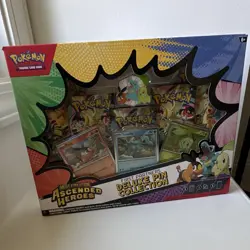 Pokemon TCG Mega Evolution Ascended Heroes Deluxe Pin Collection 3 Promo Cards - Image 1