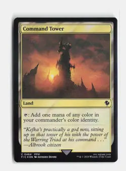 Command Tower (0484) (Surge Foil) 484 Foil Commander: FINAL FANTASY MTG NM - Image 1