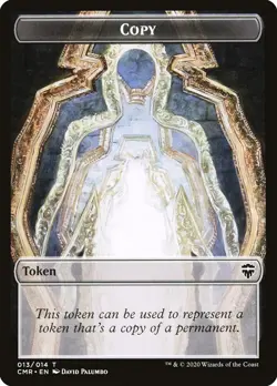 MTG FOIL Copy (013) Golem Double-Sided Token [Commander Legends Tokens] - Image 1