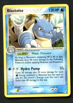 Blastoise 14/100 Crystal Guardians Moderately Played Rare Pokemon Card - Image 1