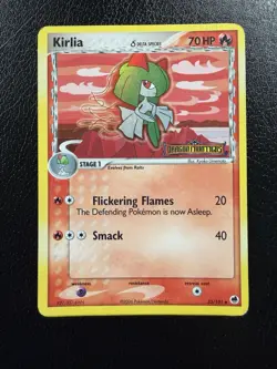 Pokemon TCG Kirlia Delta Species 33/101 Dragon Frontiers Reverse Holo Stamped HP - Image 1