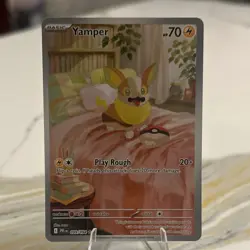 Pokemon TCG Yamper Phantasmal Flames Illustration Rare Holo 70 HP 099/094 Eng - Image 1