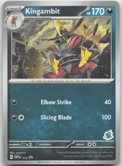 Kingambit 134/198 Rare Promo Battle Academy Pokemon NM - Image 1