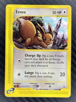 Pokemon TCG Eevee Aquapolis 75/147 Common Regular Unlimited English 2002 50 HP - Image 1