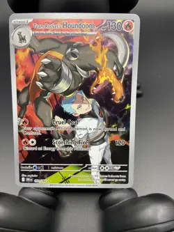 Team Rocket's Houndoom - 191/182 - Pokemon Destined Rivals Illustration Rare - Image 1
