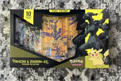 Pokemon TCG - Pikachu & Zekrom GX Tag Team Premium Collection Box Booster Packs 820650809910 - Image 1