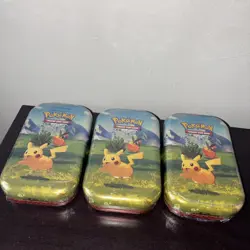 Pokemon Ascended Heroes Pikachu Mini Tin Lot of (3) Sealed - Image 1