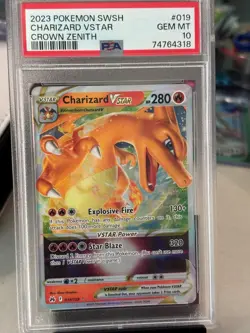 Charizard VSTAR 019/159 PSA 10 2023 Crown Zenith Holo Ultra Rare - Image 1