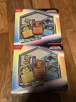 Pokemon TCG Prismatic Evolutions Poster Collection Box Sealed Lot Of 2 - Image 1