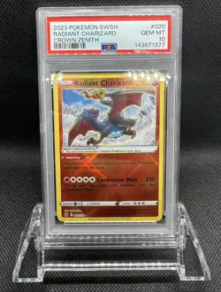 2023 Charizard PSA 10 Pokemon TCG 020/159 Crown Zenith Radiant Holo Gem Mint - Image 1