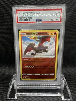 2023 Charizard PSA 10 Pokemon TCG 020/159 Crown Zenith Radiant Holo Gem Mint - Image 4