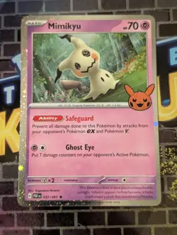 Mimikyu 037/091 Cosmo Holo ~Fart Swirl~ Pokemon TCG Trick or Trade Near Mint - Image 2