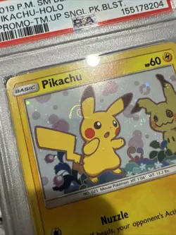 Pikachu SM162 Pokemon: Sun & Moon Promo Mint PSA 8 Swirl Behind Ear - Image 2