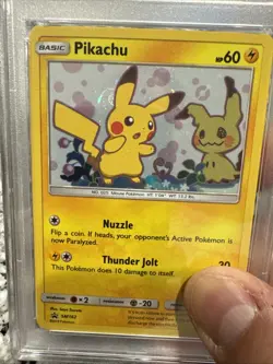 Pikachu SM162 Pokemon: Sun & Moon Promo Mint PSA 8 Swirl Behind Ear - Image 5