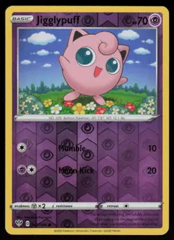 Jigglypuff 067/189 Common Darkness Ablaze Pokemon Reverse Holo Near Mint - Image 1