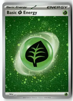 GRASS ENERGY (COSMOS HOLO) 001 HOLO SVE: SCARLET & VIOLET ENERGIES POKEMON NM - Image 1