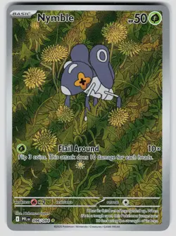 Pokemon ME02: Phantasmal Flames Nymble 096/094 Holo Illustration Rare NM - Image 1