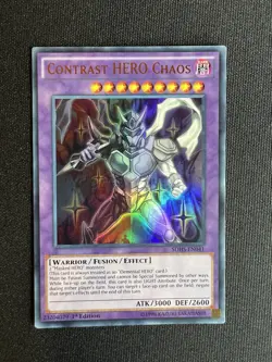 CONTRAST HERO CHAOS ULTRA RARE SDHS-EN041 NEAR MINT YUGIOH - Image 1