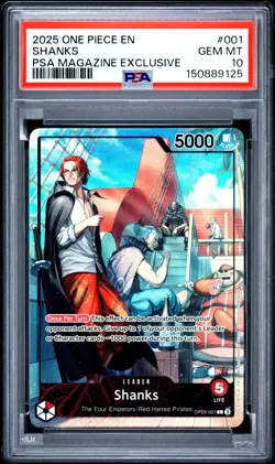 2025 One Piece Promos Shanks PSA 10 #001 - Image 1