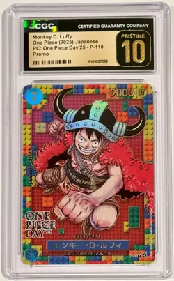 2025 One Piece Monkey D. Luffy #P-110 One Piece Day Promo CGC 10 Pristine - Image 1