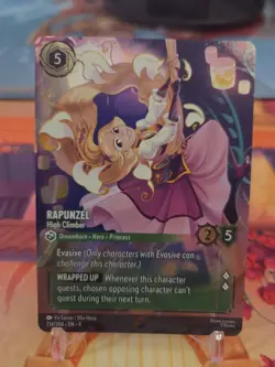 Disney Lorcana Rapunzel High Climber Foil Enchanted 214/204 EN Reign Of Jafar - Image 1