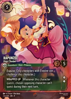 Disney Lorcana Rapunzel High Climber Foil Enchanted 214/204 EN Reign Of Jafar - Image 3