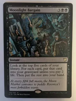 Moonlight Bargain Commander 2018 - MTG RARE - Image 1