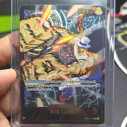 Bandai One Piece Card Game Rob Lucci Leader Alt Art - OP07-079 English - Image 1