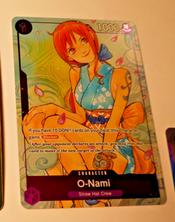 One Piece En Card Game Carte Holo O-Nami OP05-062 Full Art English Mint - Image 1