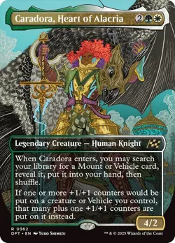 Caradora, Heart of Alacria (Borderless) [Aetherdrift] MTG - Image 1