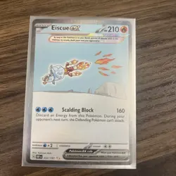 Eiscue ex 222/197 Obsidian Flames Special Illustration Rare Pokemon TCG Card NM - Image 1