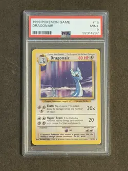 PSA 9 - Pokemon Card - Base 18/102 - DRAGONAIR (rare) - MINT - Image 2