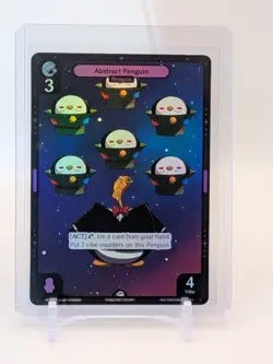 Vibes TCG FOIL Abstract Penguin - Enter the Huddle Card # 138 - Image 1