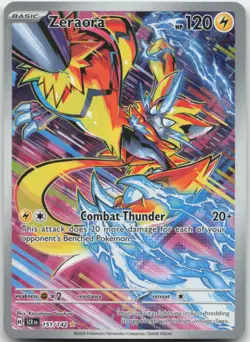 Zeraora 151/142 SV07: Stellar Crown Pokemon Card NM - Image 1