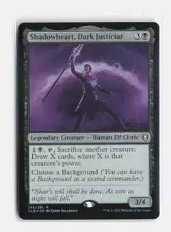 Shadowheart, Dark Justiciar 146 Foil Commander Legends: Baldur's Gate MTG NM - Image 1