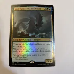 Aesi, Tyrant of Gyre Strait Foil NM Commander Legends CMR 365 English Landfall - Image 1