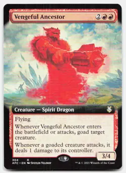 Vengeful Ancestor Ex Art 304 Commander Adventures in the Forgotten Realms MTG NM - Image 1