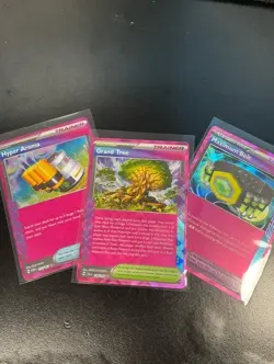 Set of 3 Pokemon Trainer Cards (Red Star) - Image 1
