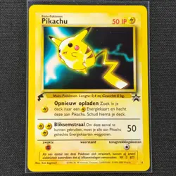 Pikachu - 4 - Gold Tail - Black Star Promo - Pokemon Card - NM/M - Dutch - Image 1