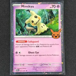 Mimikyu - 037/091 - Cosmos Holo - Promo - Trick or Trade - Pokemon - NM/M - Image 1