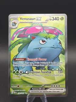Pokemon TCG 151 Venusaur Ex 182/165 Holo Ultra Rare UR Full Art English Card - Image 1