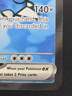 Pokemon TCG Blastoise Ex 184/165 Full Art Scarlet & Violet 151 - Image 4