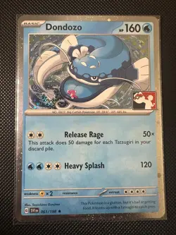 Dondozo 061/198 Scarlet & Violet Prize Pack Cosmo Holo Pokemon TCG NM - Image 1